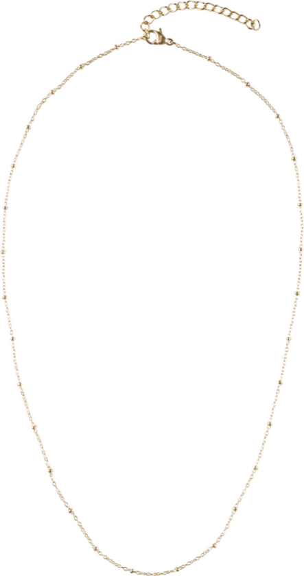 DARK Dot Chain Necklace Gold 55cm
