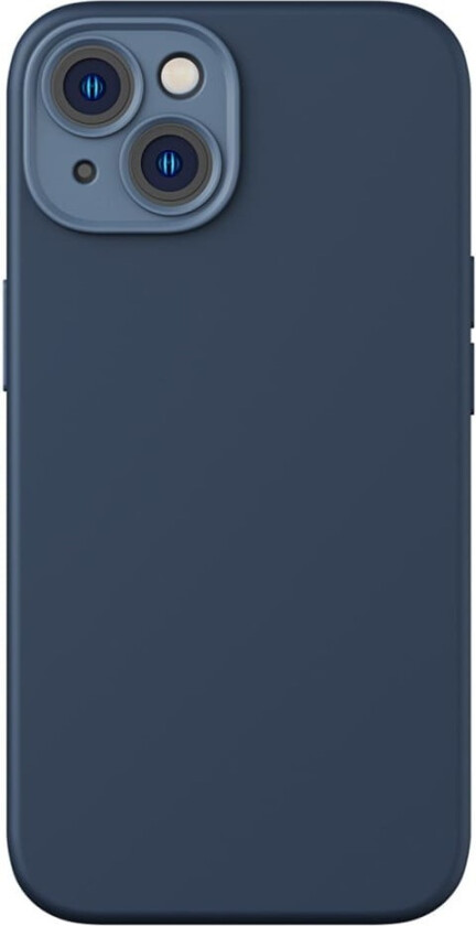 iPhone 14 Deksel Liquid Silica Gel MagSafe Blå