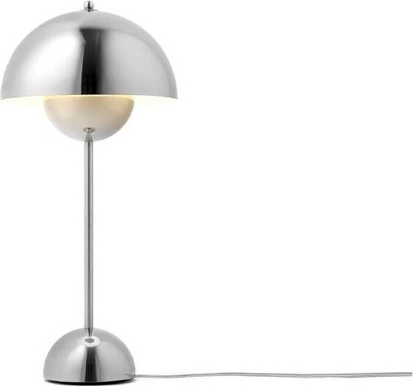 FlowerPot VP3 bordlampe Chrome-plated