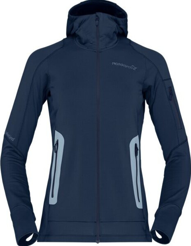 Women's Falketind Power Grid Hood S, Indigo Night
