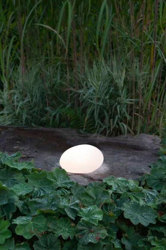 Solcelledekor Globy 26,5 cm Hvit