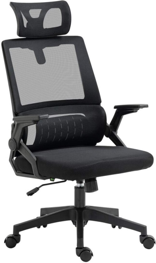 Kontorstol Ergonomisk Skrivebordsstol Justerbar Hodestøtte Armlen Høydejusterbar Datamaskinstol Svingstol Vippefunksjon