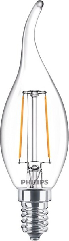 LED-lyspære Classic Candle 2W/827 (25W) Clear E14