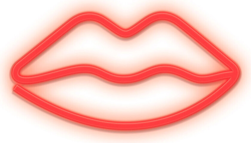 Bilde av Neon LED Light LIPS battery + USB FLNEO8, Red