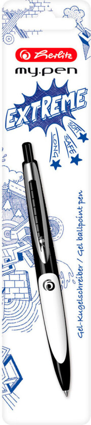 Herlitz my.pen Kulepenn (svart/hvit)