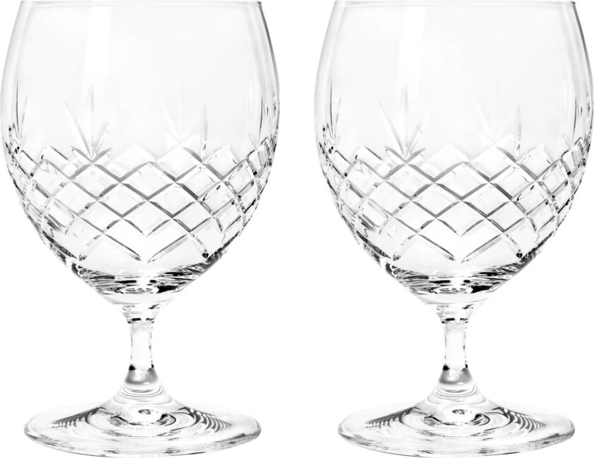Crispy Eightball Glass Klar, 2 stk