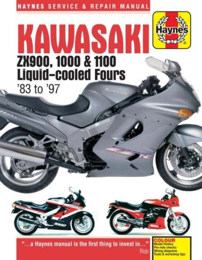 Kawasaki ZX900, 1000 & 1100 Liquid-Cooled Fours av Haynes Publishing