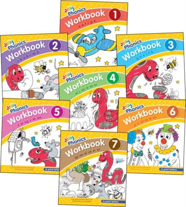 Jolly Phonics Workbooks 1-7 av Sue Lloyd, Sara Wernham