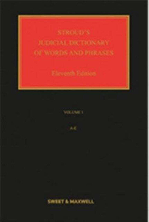 Stroud's Judicial Dictionary of Words and Phrases