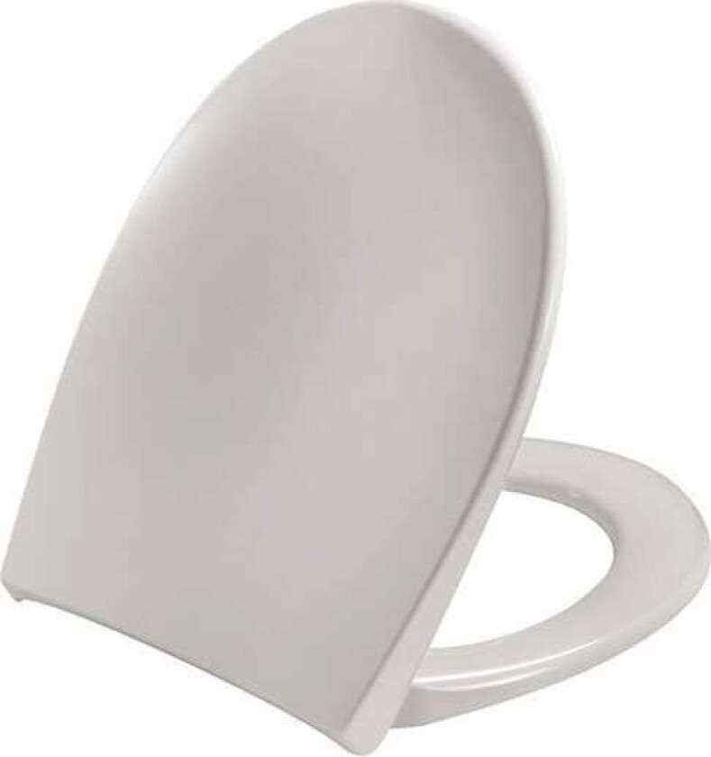 Scandinavia Plus 758 toalettsete, soft close, avtagbar, lysegrå