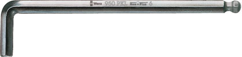 950 PKL, L-formet hexnøkkel, Metrisk, 1 stykker, Kromvanadiumstål, Kromatering, 10 mm