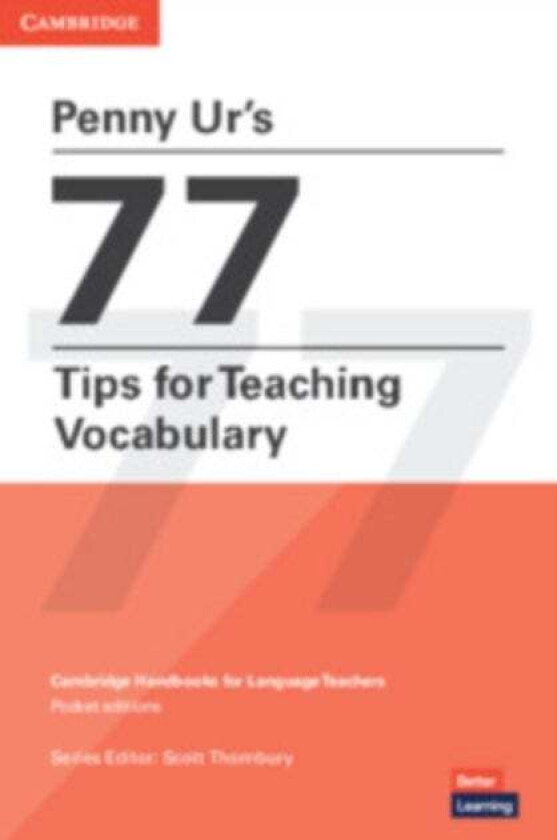 Penny Ur's 77 Tips for Teaching Vocabulary av Penny Ur