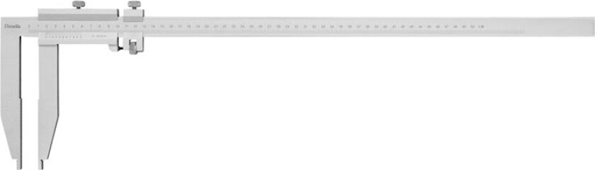 Workshop caliper 0-500 x 0.02 mm w/jaw length 80 mm