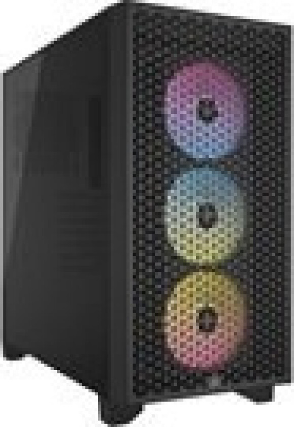 Corsair 3000D RGB Tempered Glass Mid-Tower - Black