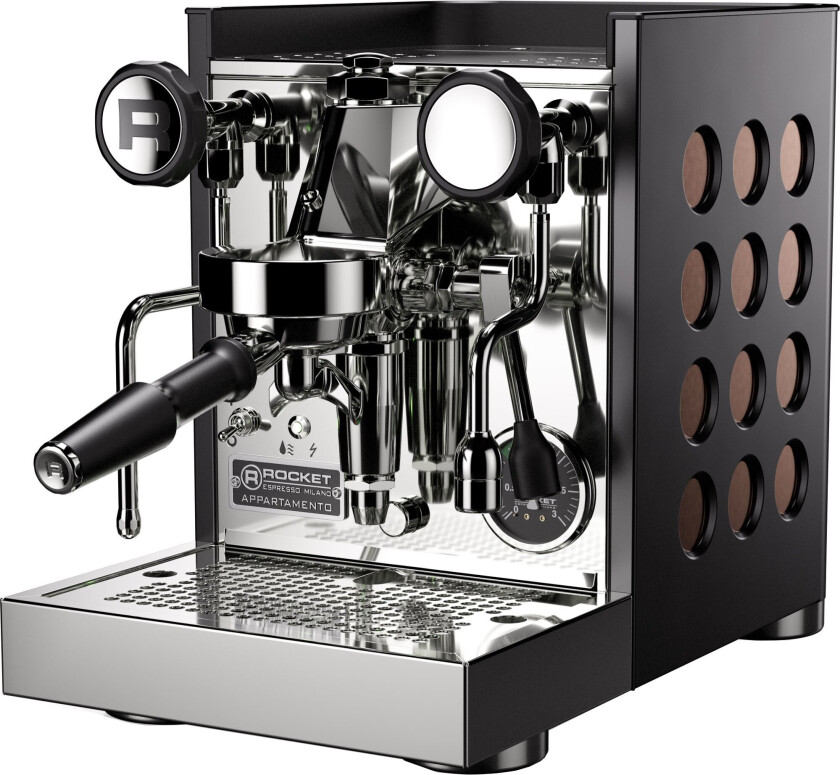 Appartamento TCA espressomaskin, svart/kobber