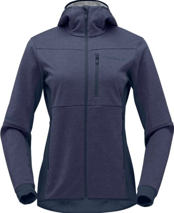 Women's Falketind Warm2 Octa Hood S, Indigo Night