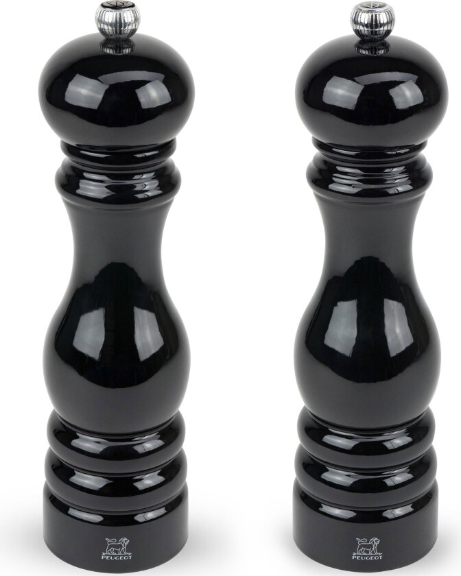Paris DUO salt- og pepperkvern 22 cm, black laquered