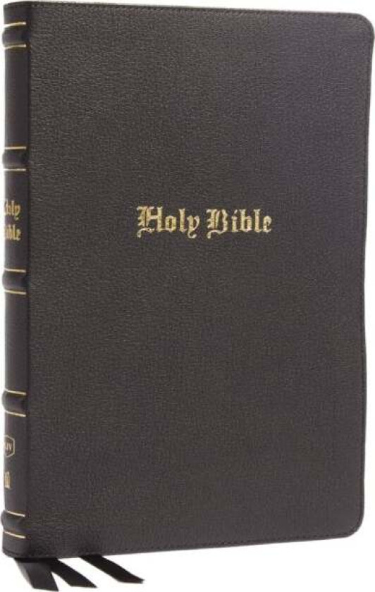 KJV, Thinline Bible, Large Print, Genuine Leather, Black, Red Letter, Comfort Print av Thomas Nelson
