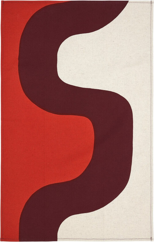 Seireeni kjøkkenhåndkle 47x70 cm Linen-burgundy-red