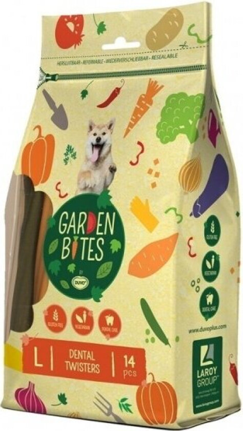 Duvo+ Garden Bites Dental Twisters Large 420 g