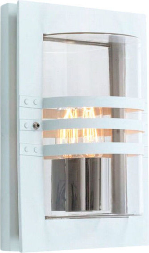 Ekeberg Utelampe Vegg Matt Hvit 1x60w E27 IP44 - 3100000325