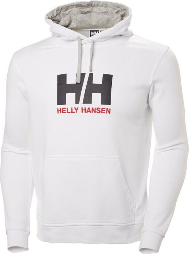 Herre HH Logo Myk Bomull Hettegenser Hvit XL GråXL