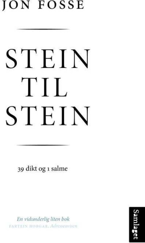 Stein til stein av Jon Fosse