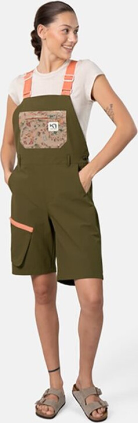 Sanne Bib Shorts Dark Olive Green