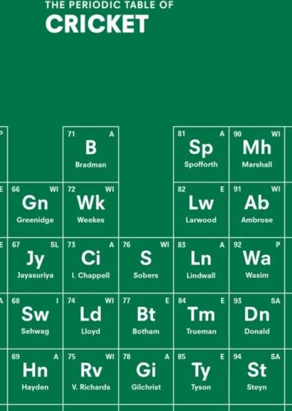 The Periodic Table of CRICKET av John Stern