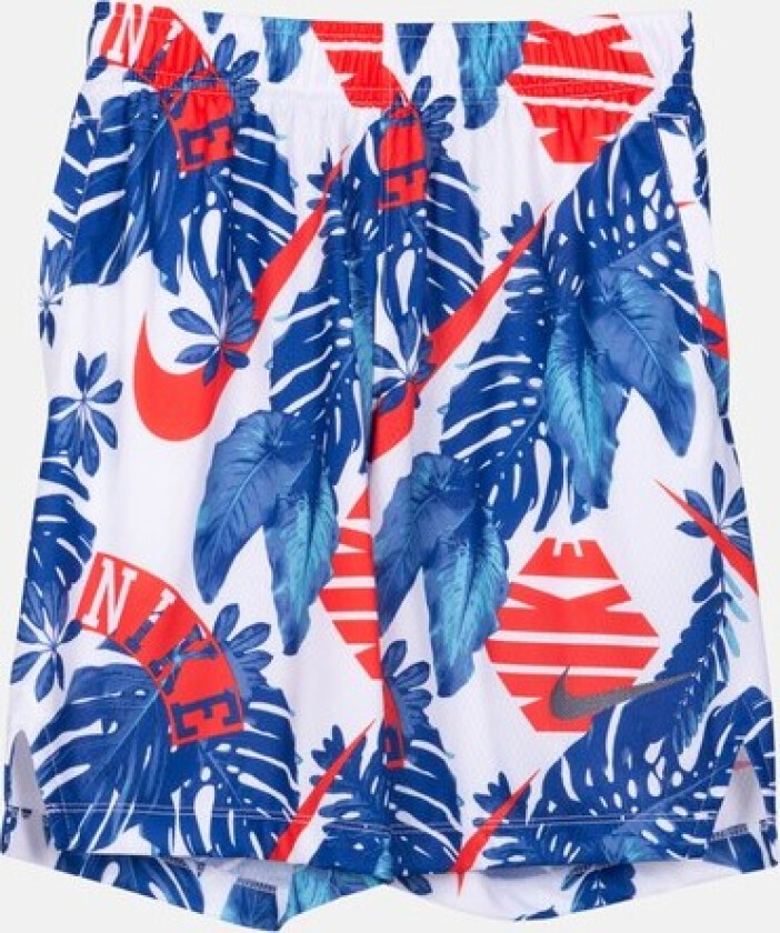 Dri-Fit Boys' Printed Sho, Indigo Force/Habanero Red, M, Shorts