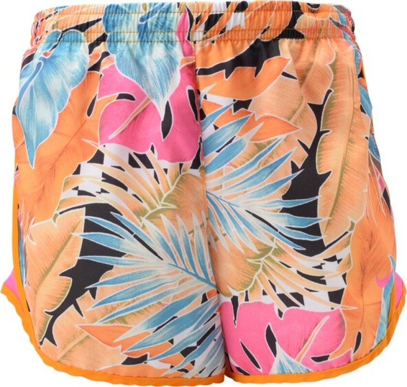 Dri-Fit Tempo Girls' Prin, Orange Peel/Laser Fuchsia/Lase, M, Shorts