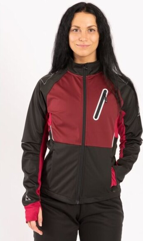 Fischer Women's Åsarna 2 Softshell Jacket XS, Burgundy