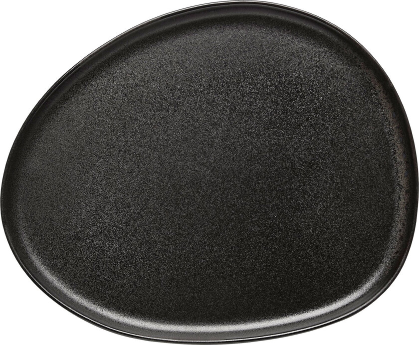 Aida Raw Organic lunsjtallerken 24 x 21 cm Titanium Black