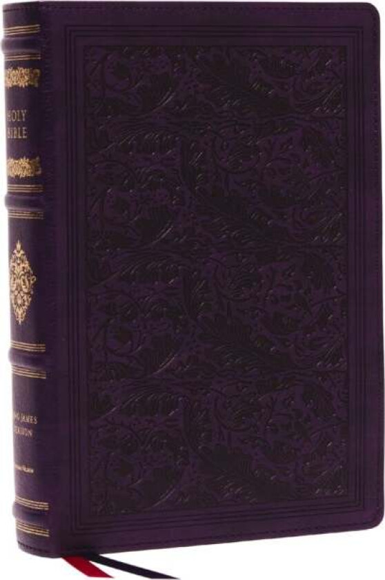 KJV, Wide-Margin Reference Bible, Sovereign Collection, Leathersoft, Purple, Red Letter, Comfort Pri av Thomas Nelson