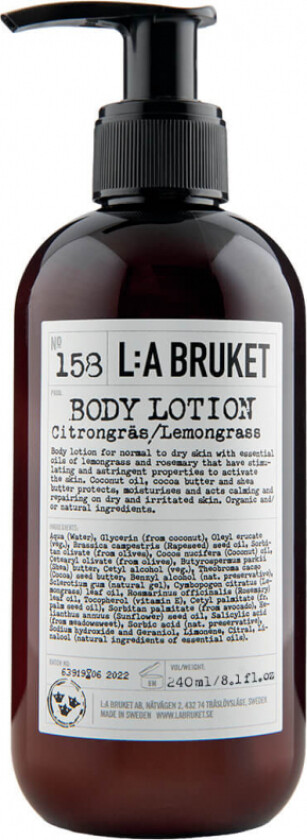 158 Bodylotion CitrongrÃ¤s (240ml)