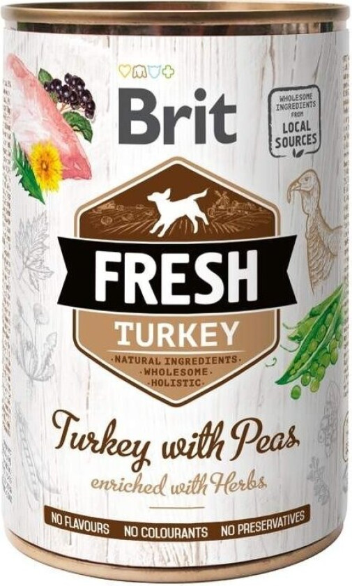 Brit Fresh Cans Turkey With Peas