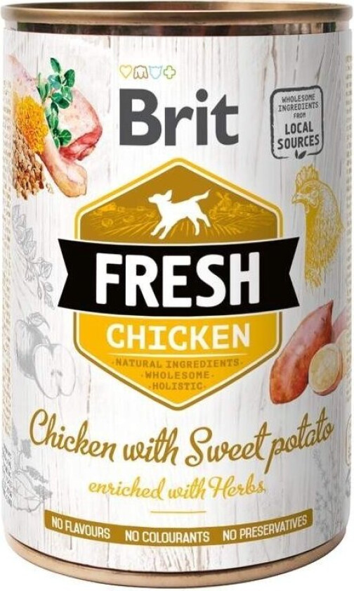 Brit Fresh Cans Chicken With Sweet Potato