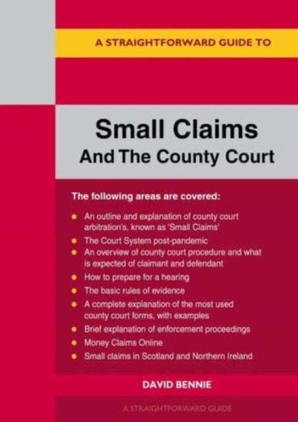 A Straightforward Guide To Small Claims And The County Court av David Bennie