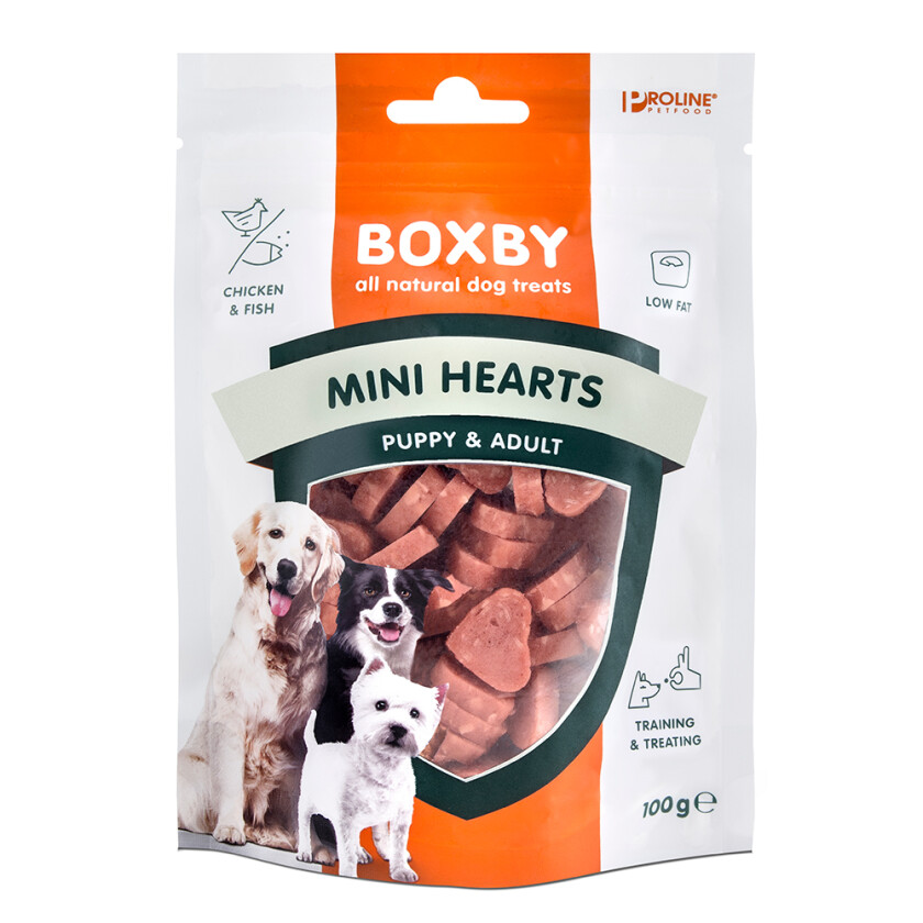 Boxby Puppy Mini Hjerter 100 g