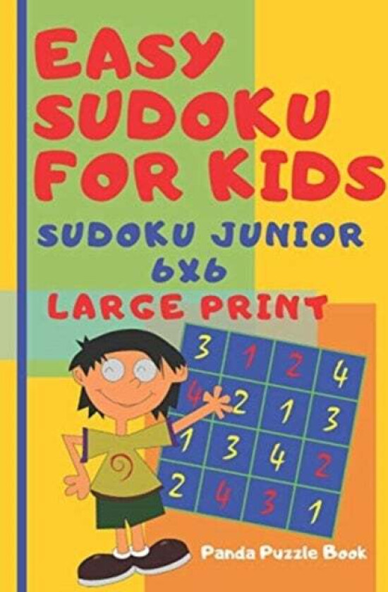 Easy Sudoku For Kids - sudoku junior 6x6 - Large Print av Panda Puzzle Book