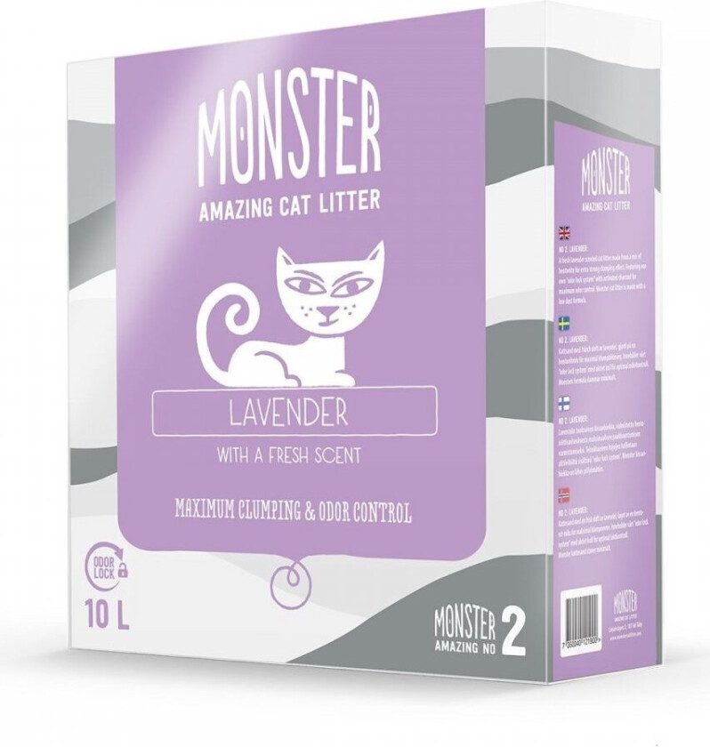 Monster Kattesand Fresh Lavender 10 liter
