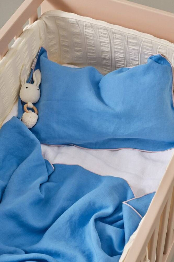 MINI sengesett sprinkelseng Azurblå