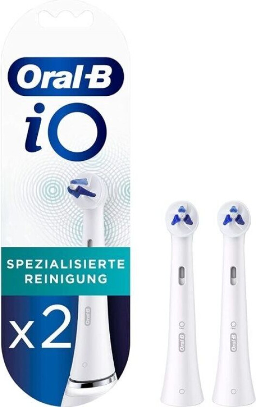 iO Series Specialised Clean Tannbørstehoveder - Hvit - 2-pakning