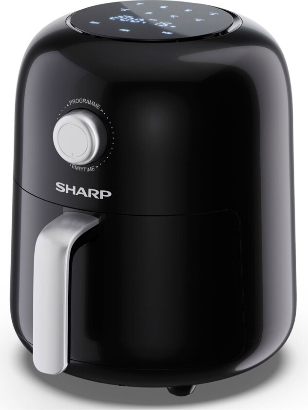 AF-GS404AE-B - Varmluftsteker - 4 liter - 1.3 kW - svart / sølv