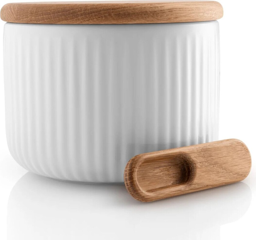 Eva Trio Legio Nova saltkar med skje Hvit