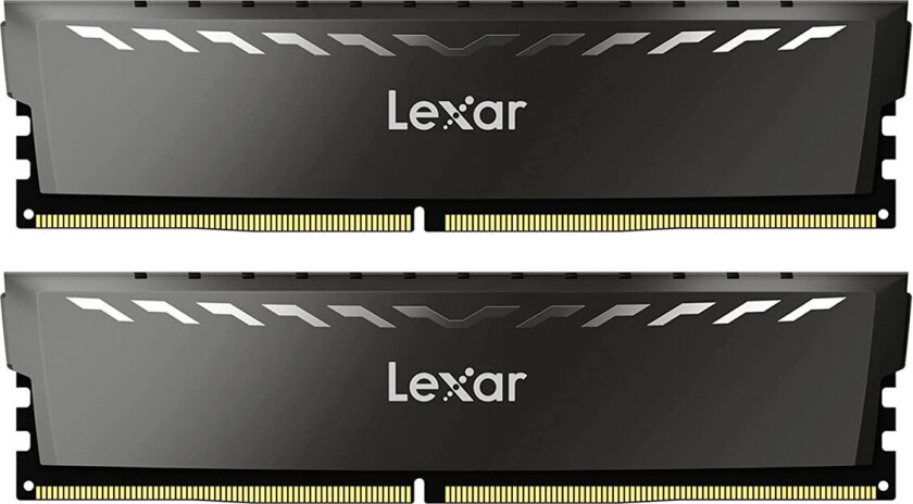 THOR - DDR4 - sett - 16 GB: 2 x 8 GB - DIMM 288-pin - 3600 MHz / PC4-28800 - CL18 - 1.35 V - ikke-bufret - mørk grå