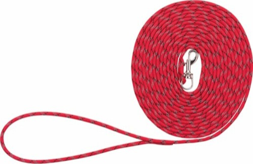 Junior Puppy Tracking Lead round XXS-XS: 8 m/ø 4 mm red