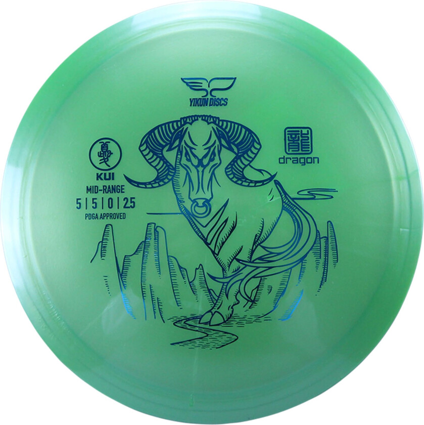 Dragon Line Midrange Kui, 170-175g, midrange frisbeegolf Green