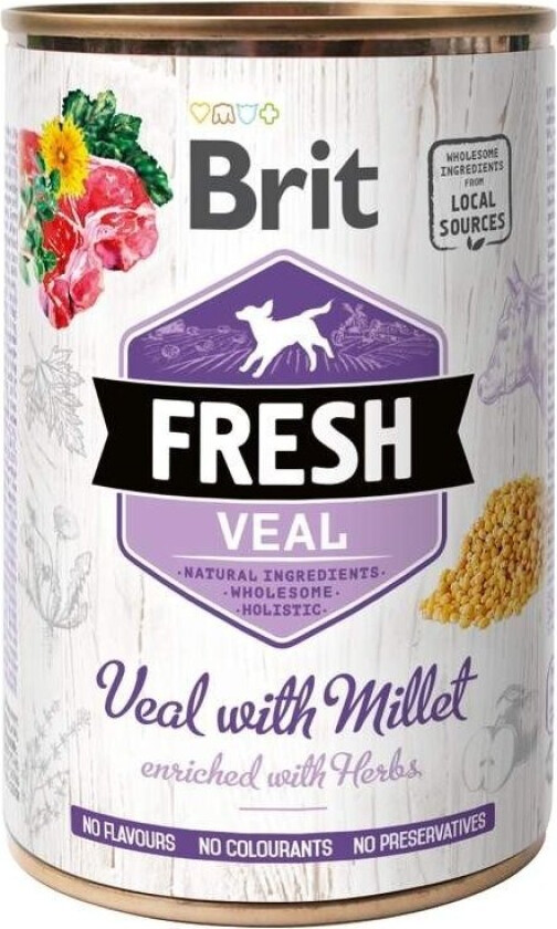 Brit Fresh Cans Veal With Millet