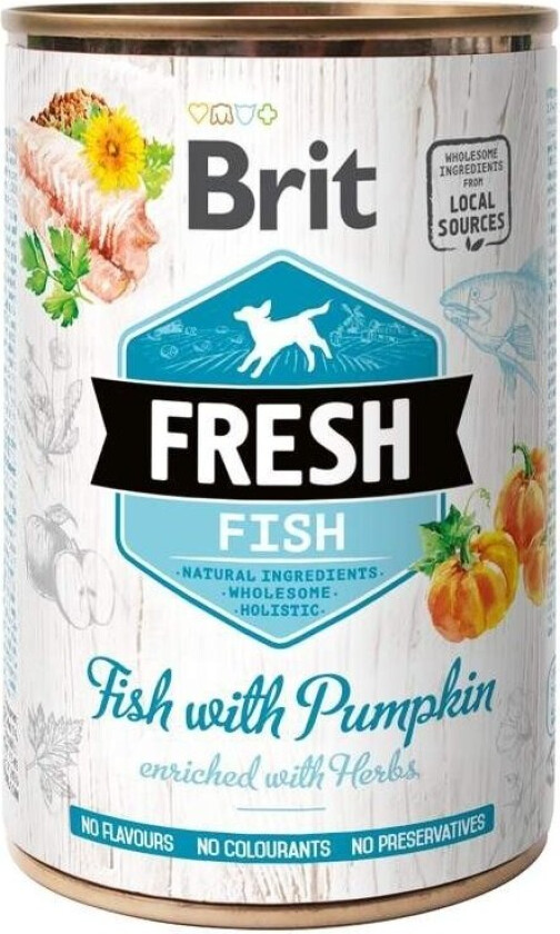 Brit Fresh Cans Fish With Pumpkin